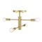 Designers Fountain Arlo 14.25 in. 4-Light Brushed Gold Minimalist Semi Flush Mount with Bare Bulbs for Dining Rooms D320C-SF-BG - alternate 5